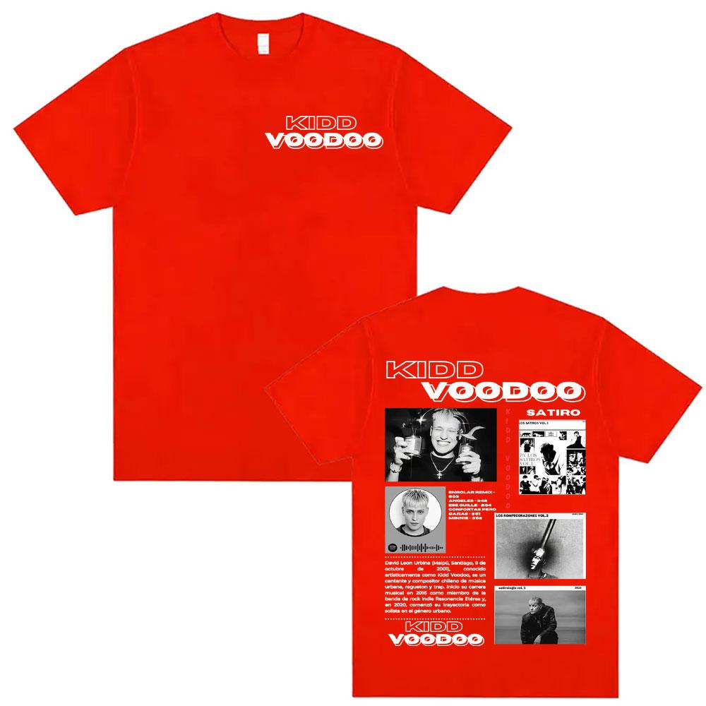 Kidd Voodoo Satiro Tour 2025 Graphic Tee Shirt Unisex Women Vintage Harajuku Hip Hop Tshirt High Quality Oversized Classic T Shirt