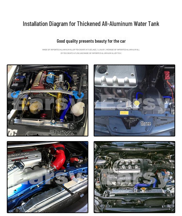 Подходит для моделей Subaru Forester 08-19 2.0/2.5 Полноалюминиевый увеличенный радиатор