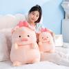 Girl's Heart Pink Piggy Doll Plush Toy Pig Doll Children's Company Soothing Doll Birthday Gift