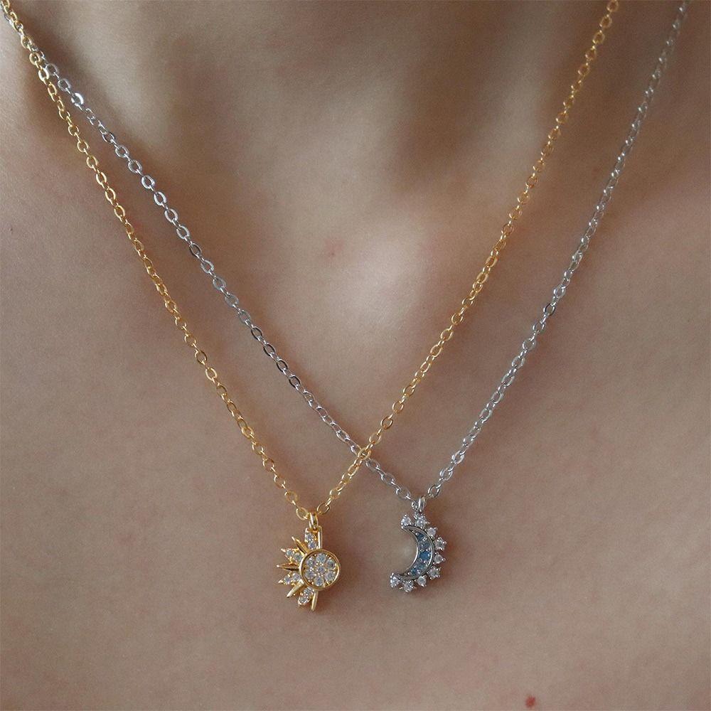 Магнитное ожерелье «Солнце и лунный свет» Парные ожерелья «Солнце и луна» Ювелирные изделия для пар