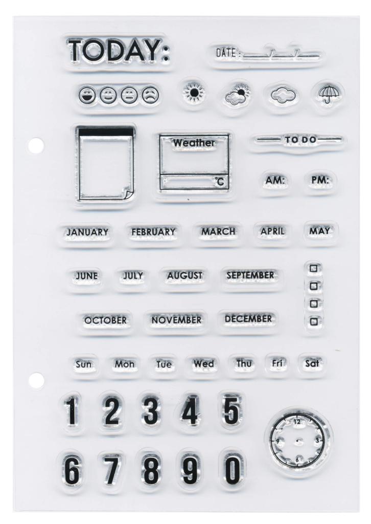 Лист прозрачных штампов для лица T TODAY Детский 0980-006