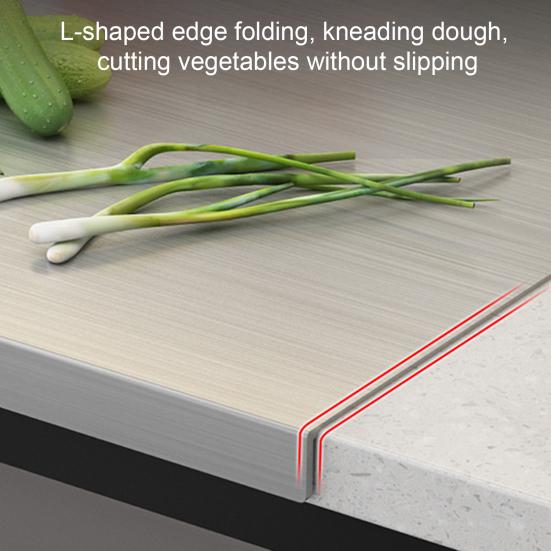 Разделочная доска из нержавеющей стали, прочная, большая, для нарезки, можно мыть в посудомоечной машине, кухонные принадлежности для мяса, овощей, выпечки