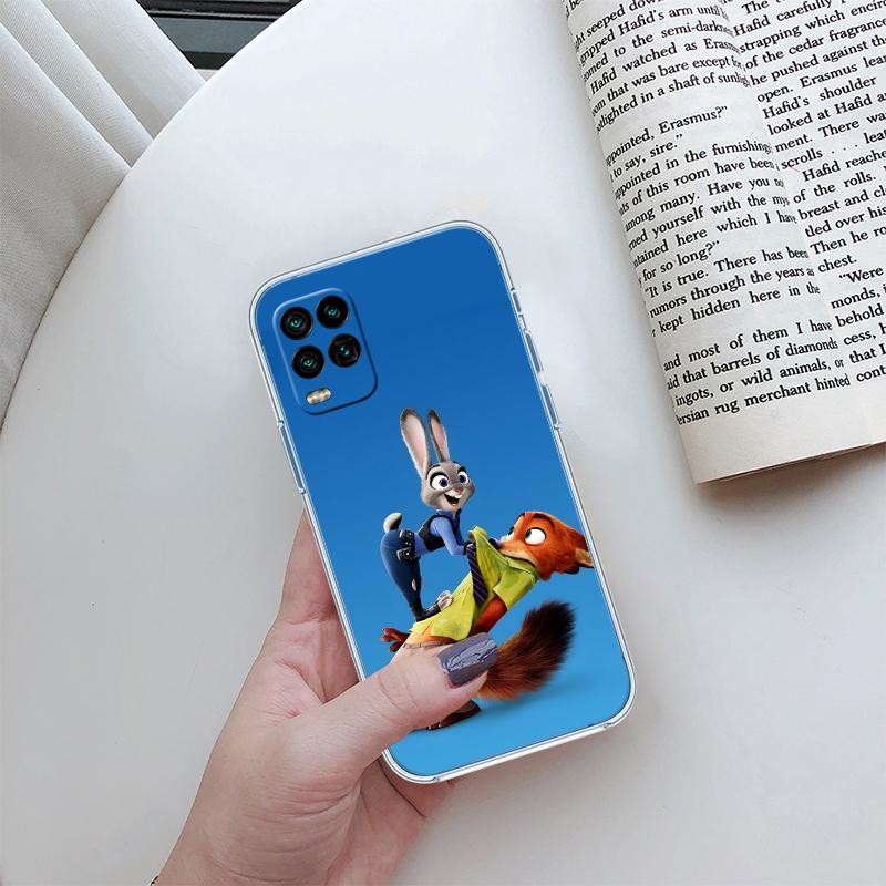 Zootopia Disney Transparent Phone Case for Motorola Moto G7 G8 G9 G84 G85 G73 G24 G15 Z2 Play Power Plus