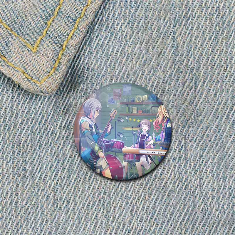 32/44/58 мм Проект SEKAI Аниме Хиномори Шихо Лео/Нужно Значок Круглая Жестяная Брошь для Одежды Сумка Шляпа Аксессуары Эмалевые Булавки Подарки для фанатов