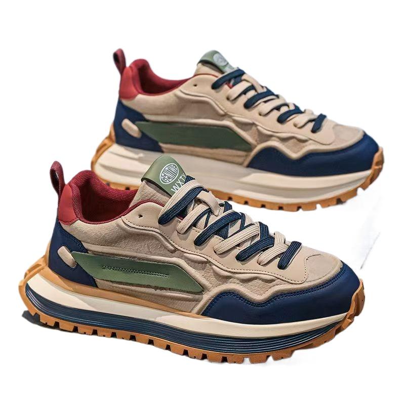 Модная мужская обувь 2025 Осень Новые повседневные кеды на платформе в гонконгском стиле Повышение ценности Мужские zapatos de hombre