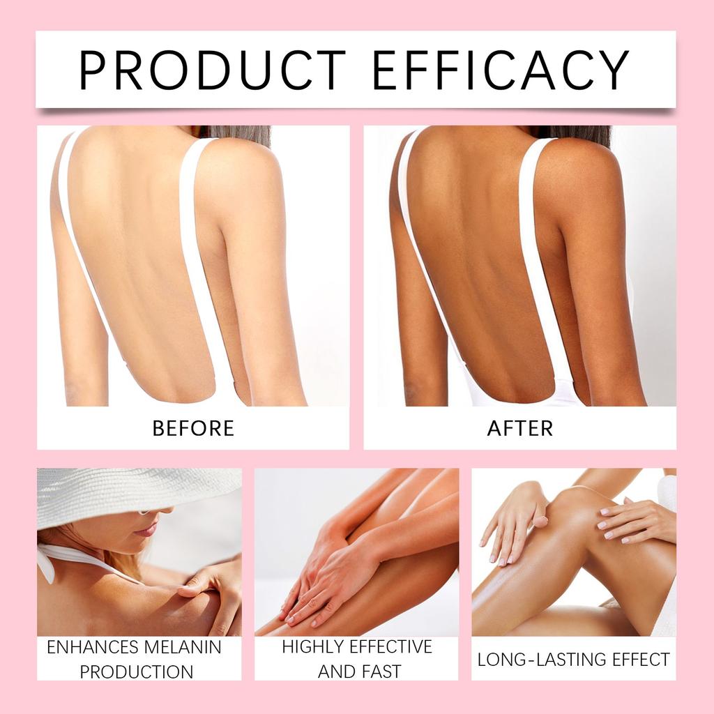 Набор для ухода за кожей с гелем для загара Double Effect, натуральный цвет, осветляет тон кожи, питает и смягчает