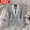Busalong Women's Long-Sleeve Professional Suit Jacket 8302