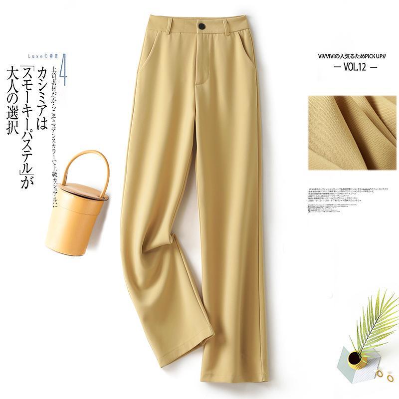 New Arrival Women's Straight Leg Suit Pants To Show Your Height, High-end Luxury Counter Boutique