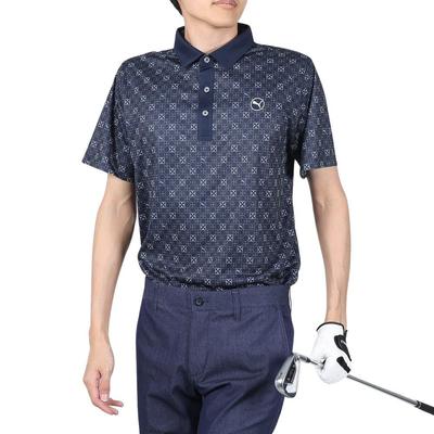 Рубашка для гольфа GOLF Pure Monogram Deep Sky Поло/626275 Мужская Темно-синий/Сланцевый