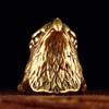 Vintage Brass Eagle Head Statue Hollow Craft Diy Hanging Ornament Desktop Home Decor Festival Gift