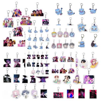 K-pop Брелки Demon HHunters Huntrix Корейское Аниме Мультфильм Брелки Kpop Подвеска для Рюкзака Ssaja Boyyys Брелок