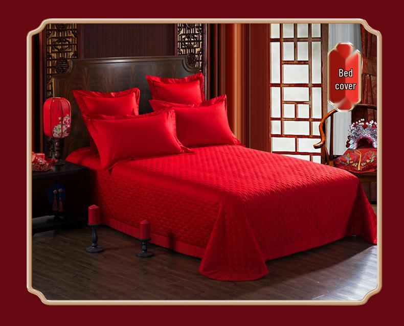 Роскошный хлопковый свадебный комплект постельного белья с вышивкой - Четыре предмета