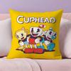 Классическая Милая Наволочка для Подушки C-Cuphead Ультра Мягкая Кожевенная Ткань Облачное Комфортное Ощущение и Скрытая Молния