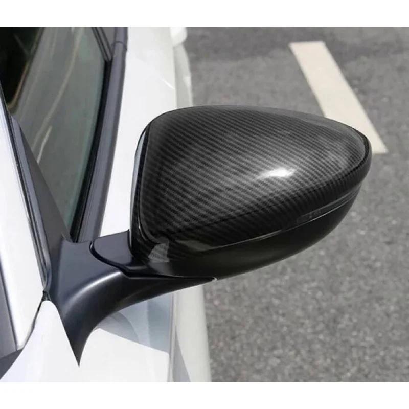 Car Rearview Side Mirror Cover Fit For Honda Accord 2018-2023  Wing Cap Sticker Door Rear View Case Trim Carbon Fiber Look