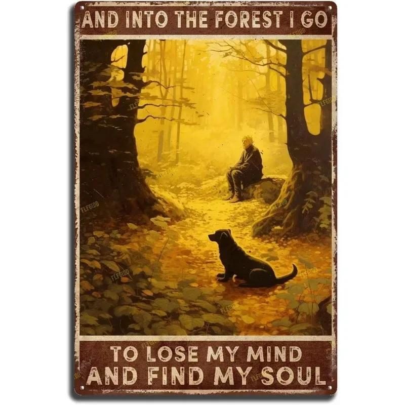 Metal Tin Signs Corgi Labrador Wall Decoration Plaque Vintage Art Poster Iron Painting for Man Cave Home Cafe Garden Club Bar