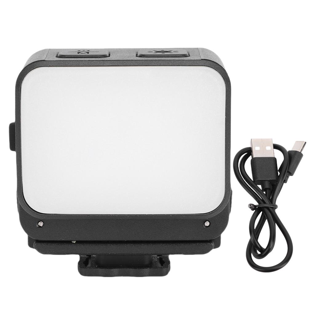 LED Camera Light Suitable for Action 5 4 Camera 3 Color Temperature Fill Light with Cold Shoe Mount and 1 4in Screw Hole