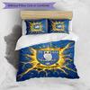 Sheffield Wednesday Football Printed 3 Pieces Bedding Set, Comfortable Skin Friendly Bedroom Duvet Cover Set