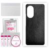 apgo Protective Skin Sticker for the Back Compatible with Huawei Nova 9 SE, Wrap Film, Foil, Vinyl - Pattern Black Leather
