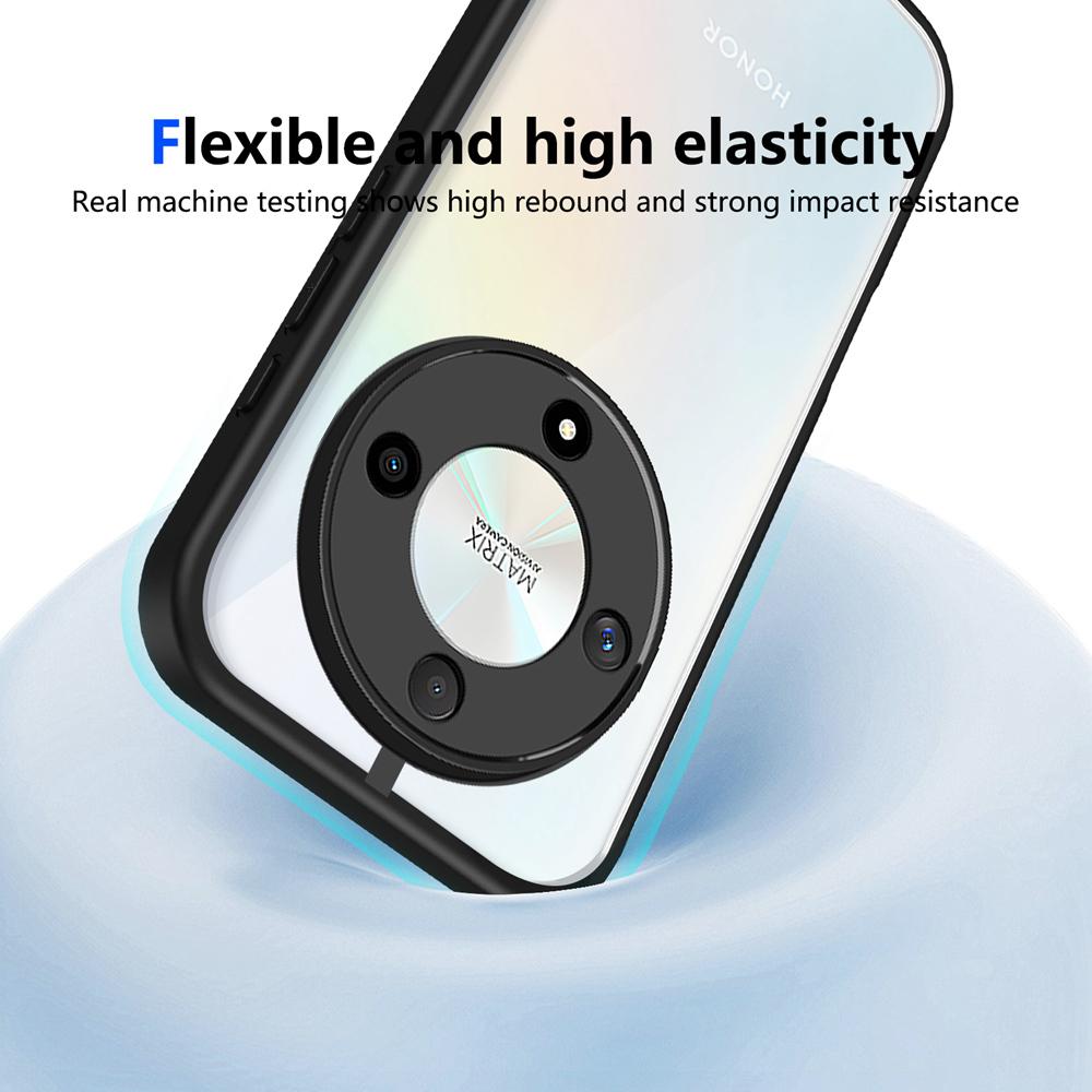 KEYSION Прозрачный чехол для телефона HONOR X9d 5G Мягкий силикон+ПК Прозрачная противоударная задняя крышка для телефона для Huawei Magic 8 Lite 5G