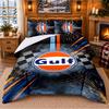Printed 3Pcs Bedding Set Gulf Pattern Bed Sheet Pillowcase For Bedroom Decor
