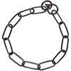 HS Sprenger Black Long Link Dog Collar - Stainless Steel - 59 Cm