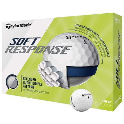 TaylorMade SOFT RESPONSE иономерный чехол из 3 частей, мяч, прямой импорт из США, белый
