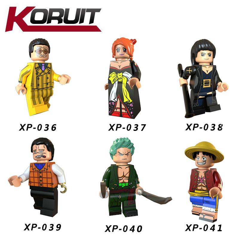 One Piece Minifigure Building Blocks Small Particles Toy Anime Character Model Collection Figure