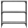 VidaXL Table console sonoma gris 75x22,5x75 cm bois d'ingénierie 834033