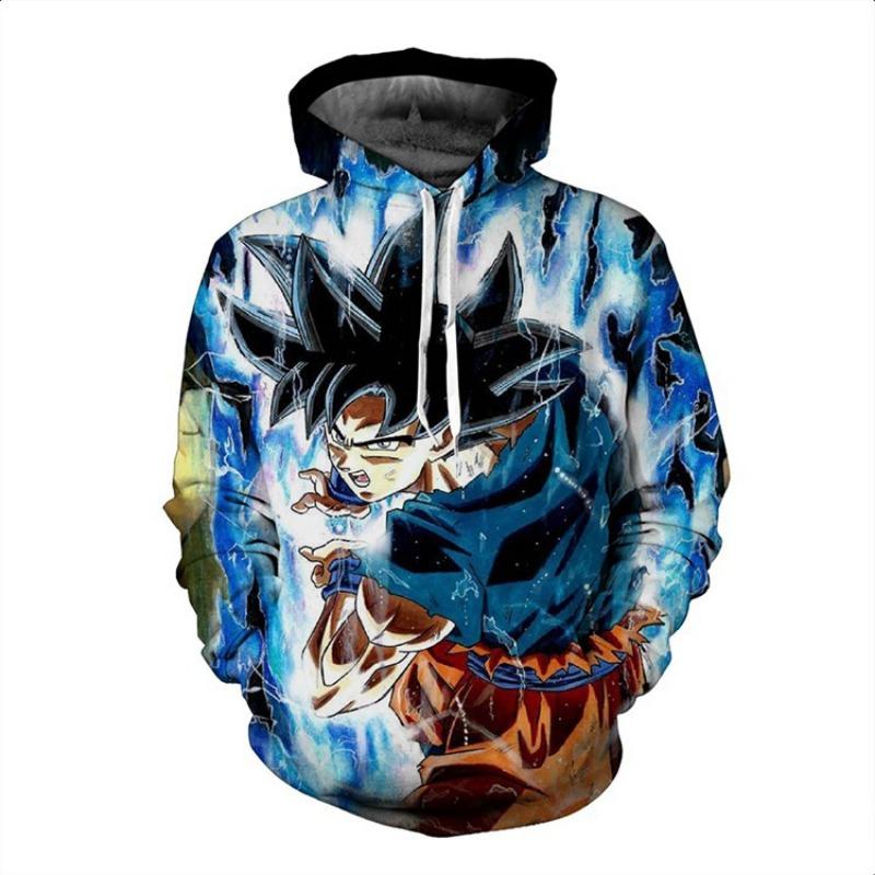 2024 3D Новый аниме Dragon Ball принтованный свитер серии пуловер Generation Tide Brand Hoodie Gift Pink Goku