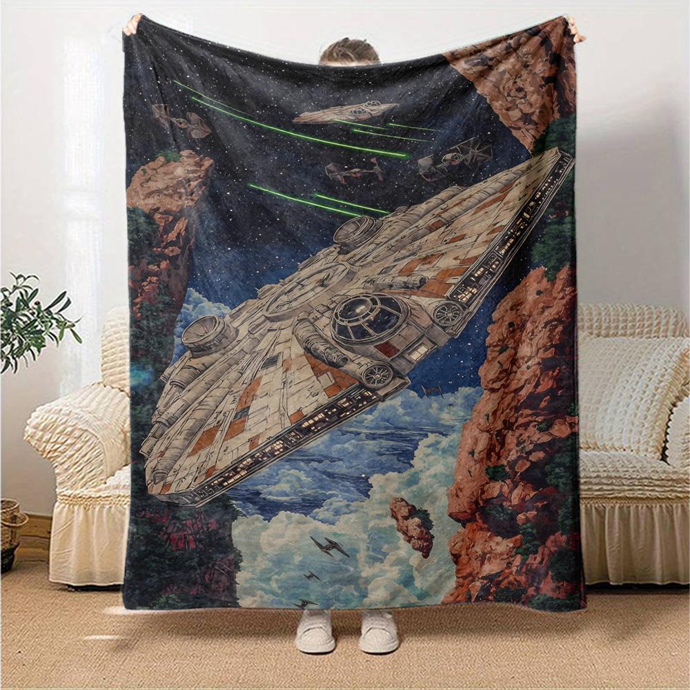 Star Wars Blanket Warmthful Decor Great for Seaside Office Chair Couch for All Seasons Modern Birthday Christmas Gift Blanket