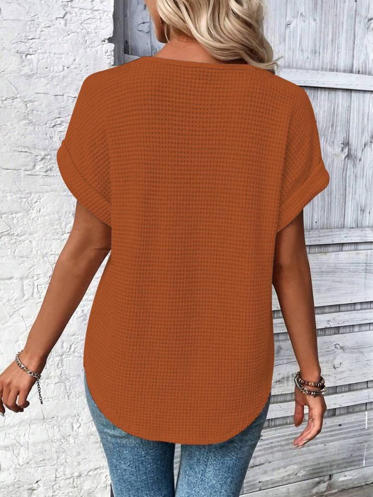 Весна Лето Женская Мода Футболка Европейский Американский Модный Коллекция Короткий Рукав Кружевная Отделка