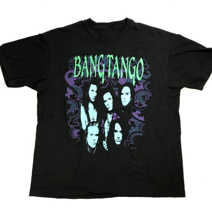 Vtg Bang Tango Band Heavy T Shirt For Men Black All Size Cotton Unisex T-Shirt