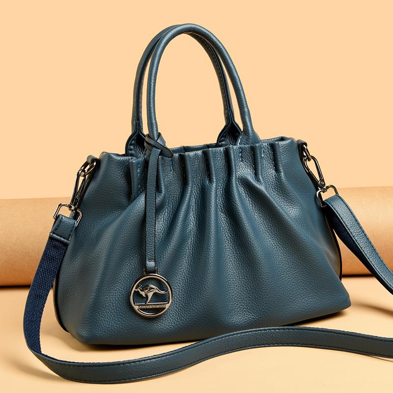 Pleated Cloud Bag Feeling Exquisite Messenger Bag Underarm Bag Shoulder Chain Leather Texture Women'S Bag