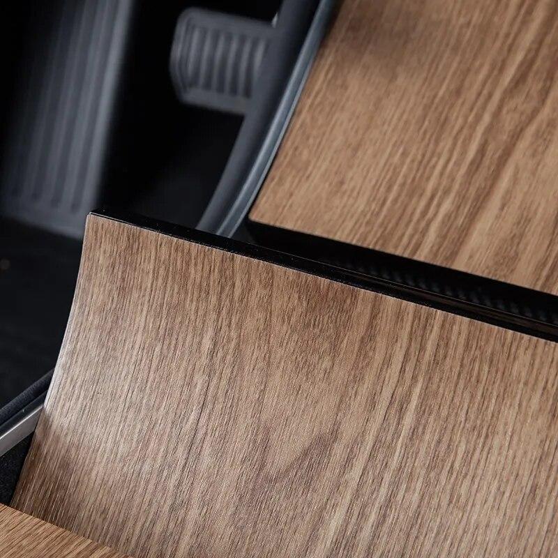 Наклейка на центральную консоль автомобиля Model3 для Tesla Model 3 Y, деревянная консоль, аксессуары для зерна для Tesla Model Three, аксессуар