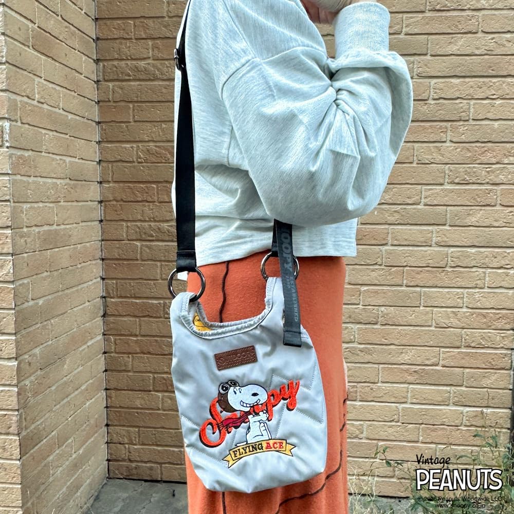 Коллекция Snoopy Мини-сумка через плечо ODB039 Светло-серый OUTDOOR PRODUCTS PEANUTS