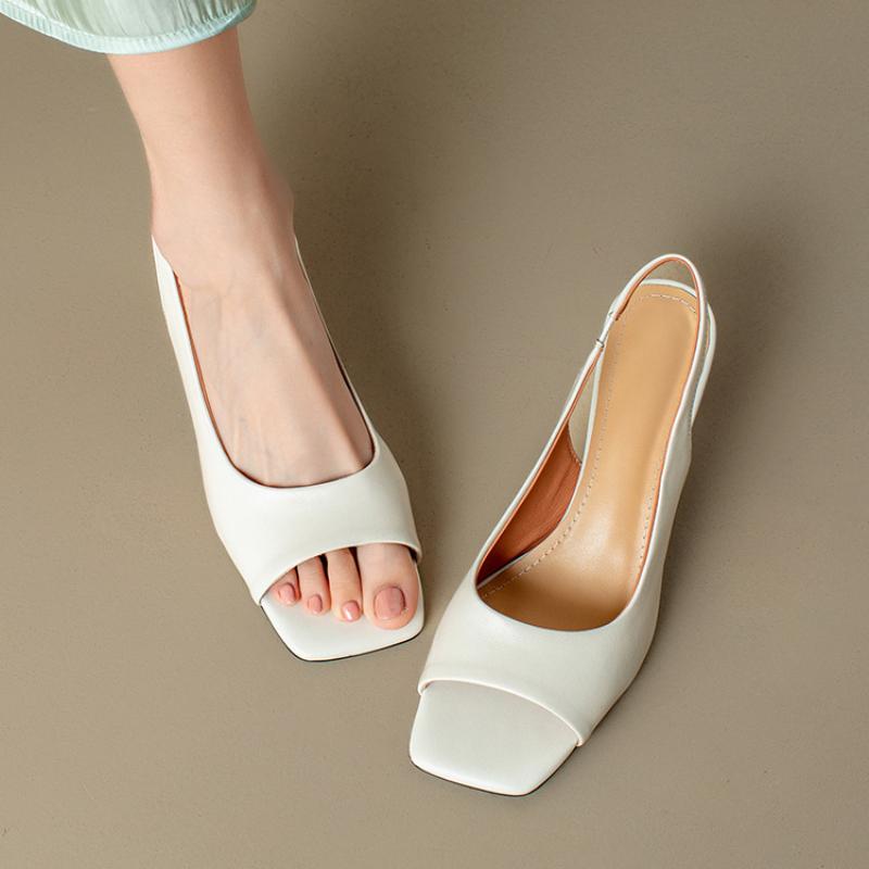 Женские босоножки на высоком каблуке, летняя простая обувь, новые римские дизайнерские женские повседневные босоножки с рыбьим клювом, мода 2024 года, Zapatillas Mujer