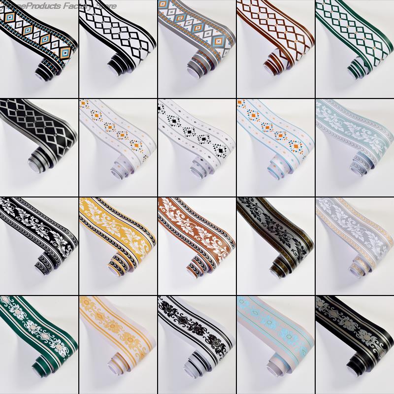 10M ПВХ водонепроницаемый пояс самоклеящийся плинтус поясной линии обои декор гостиной виниловые настенные наклейки на стену