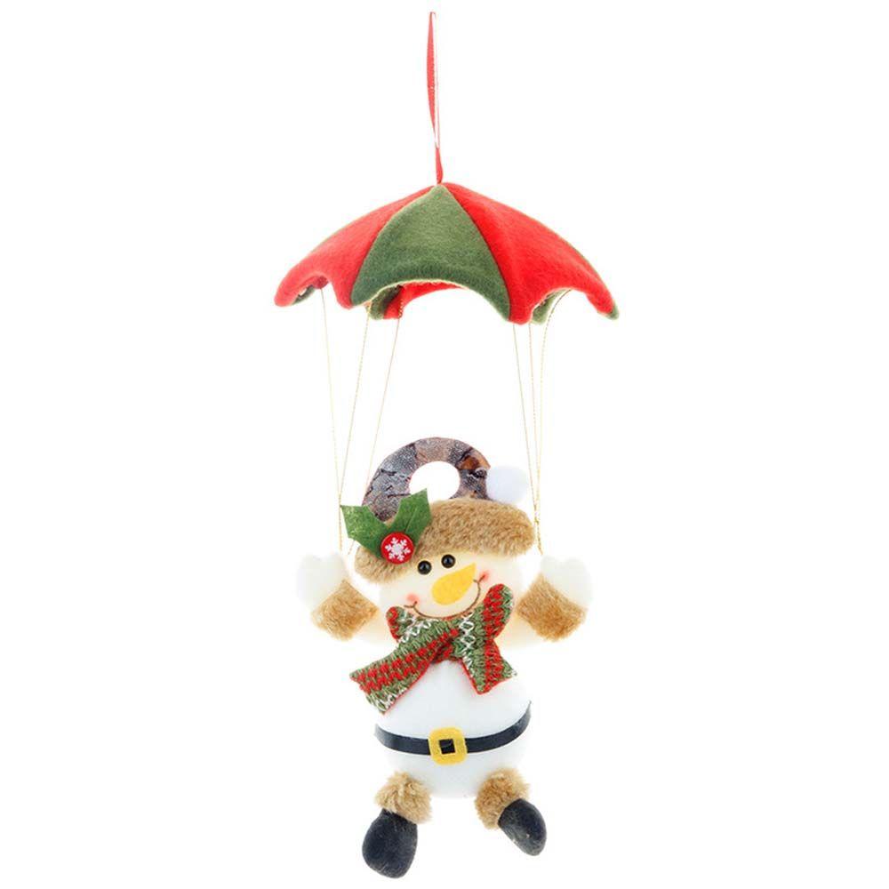 Christmas Tree New Year Snowman Hanging Ornament Parachute Pendant Christmas Decoration Santa Claus