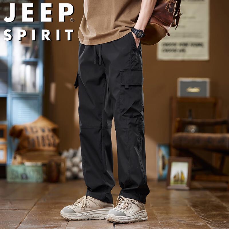 JEEP SPIRIT Men's Casual Straight Cargo Pants