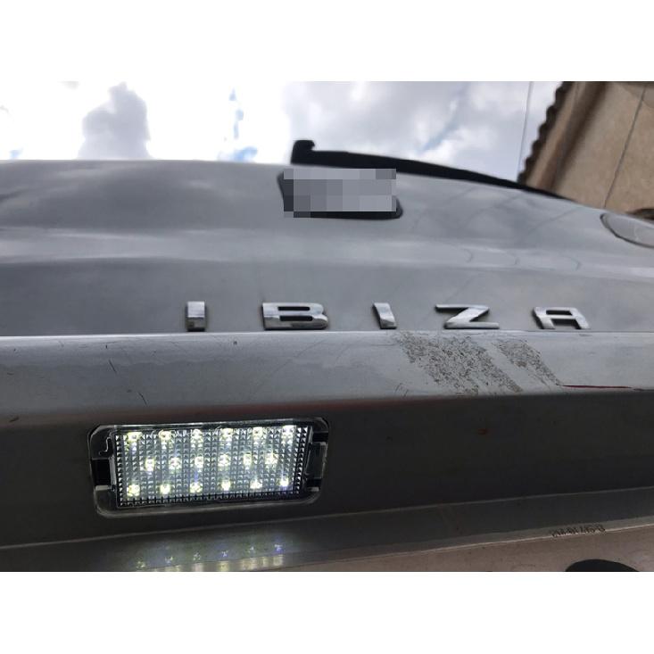 12V LED Number Plate Lamp For Seat Altea Arosa Cordoba MK1 MK2 Ibiza Leon 1M Toledo 5P White License Plate Light Assembly License Plate Lights 2