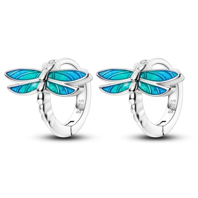 Серьги-кольца из серебра 925 пробы с цветком ромашки, серьги-кольца из серебра 925 пробы с розовым и желтым цветком для женщин, свадебные обручальные серьги с цирконием, оригинальные ювелирные изделия, подарок