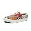 Douchuan Retro Canvas Checkerboard Low-Top Sneakers for Women and Couples