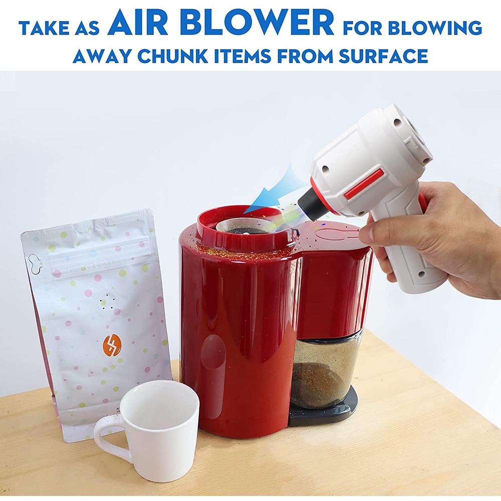 Air Duster, мини-пылесос, сжатый воздух и воздуходувка 3-в-1, очиститель клавиатуры, электрический баллон с воздухом, 35000 об/мин, для электроники компьютерного стола