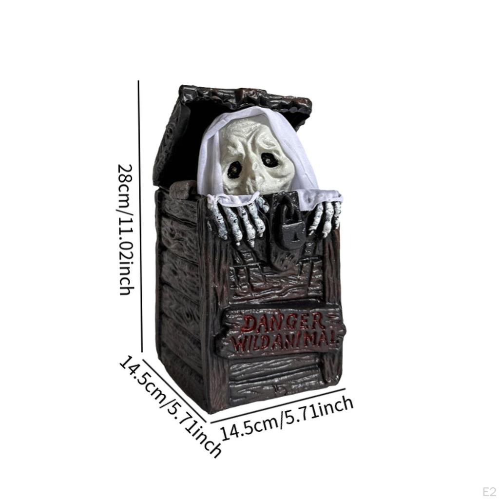 Электрическое Хэллоуин Украшение Светящееся Внутри Красное и Движущееся для Дома Газонной Композиции Снаружи