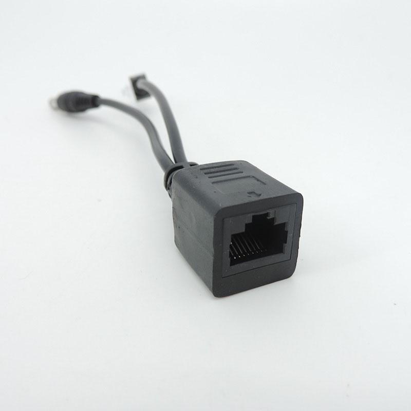 Белый, черный POE пассивный Power RJ45 DC Over Ethernet Кабель-адаптер POE Splitter Модуль питания инжектора 12-48 В для IP CCTV Camea