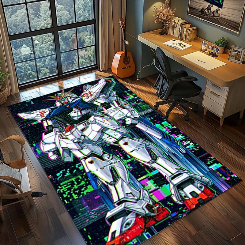 Gundam Large Non Slip Rug Washable Area Carpet Bedroom Gamer Home Decor