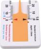 Мини измеритель глубины канавок шин Портативный измеритель износа шин Легкое измерение остаточной глубины канавок Глубина (БЕЛЫЙ-ЖЕЛТЫЙ)