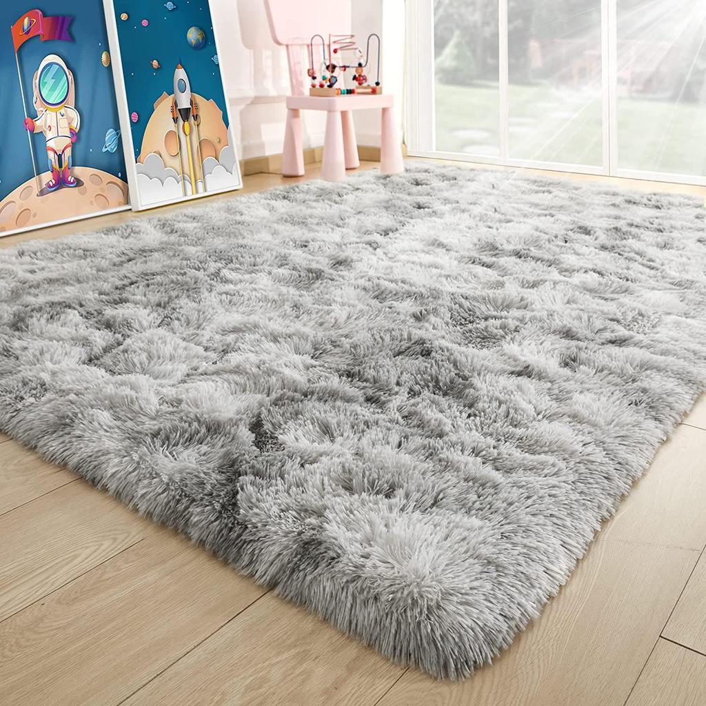 Soft & Fluffy Tie-Dye Carpet for Bedroom, Kids' Room, Dorm, and Classroom