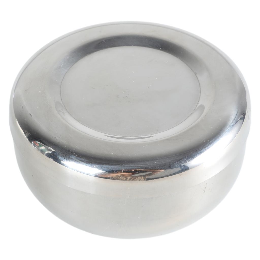 Миска для риса из нержавеющей стали, удобная сервировочная миска с крышкой, практичный металлический контейнер для еды с крышкой, принадлежности для готовки