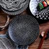 Креативные японские керамические тарелки, обеденные тарелки, тарелка для западной еды, обеденная тарелка для салата, стейка, круглая большая тарелка для суши Dim Sum